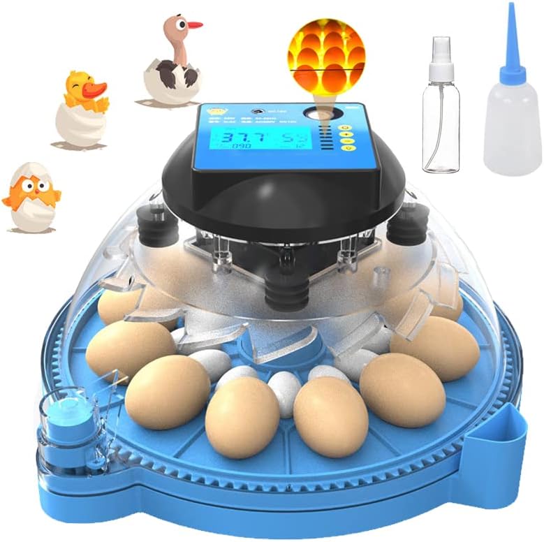 Nollapo 24-12 inkubator za jaja sa jednim donjim svjetlosnim testerom jaja, 95% stopa valjenja