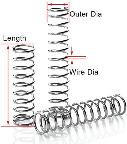 Hardverska opružna tlačka opružna žica dia 0,8 mm Kompresijska opruga bijela pocinčana zatezna opruga za napetost
