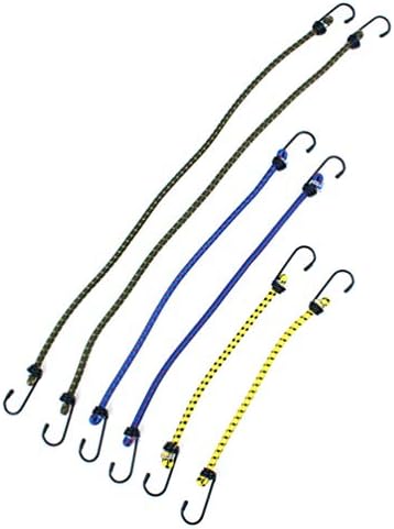 Cabilock 6 kom / set bungee kablovi za vezanje elastičnih kabela elastični užad užad za kamen za prtljag za pakiranje prtljage šator za kampiranje