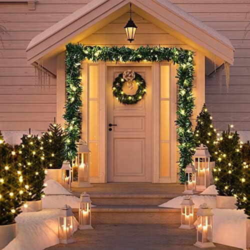 Willbond 4 Crands Božićni vijenci 72 stopa umjetni borovi vijenac od mekih zelenila sa 160 toplih LED