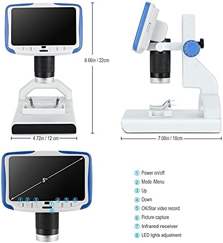 Cxdtbh 200x digitalni mikroskop 5 ekran video mikroskop elektronski mikroskop prisutan naučni alat za biologiju