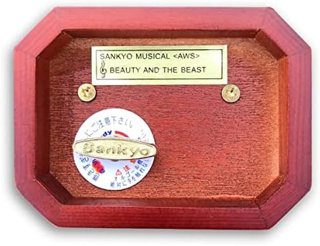 Binkegg Igra [Neverovatna-milost] Smeđa boja drvena šuplji iz šupljine kutije za navijanje Muzičko kretanje Sankyo