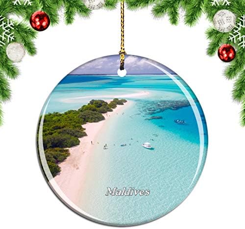 Weekino Irufushi Maldivi Božićni Xmas Tree Ornament ukras Viseći privjesak Dekor City Travel Suvenir Kolekcija