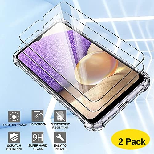 KIOMY Samsung Galaxy A32 5G Clear case sa 2kom HD kaljenog stakla Štitnici ekrana transparentan poklopac