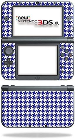 MightySkins koža kompatibilna sa Nintendo 3DS XL-Blue Houndstooth / zaštitni, izdržljivi i jedinstveni