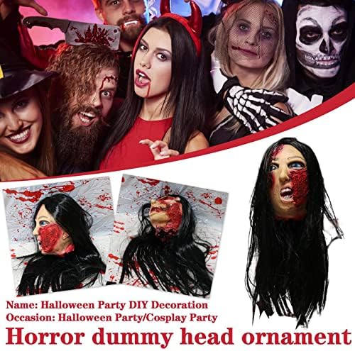 Czqikeda odsječena na glavu, Halloween zastrašujuća realnu viseći odsečena krvava glava, zastrašujuća životna