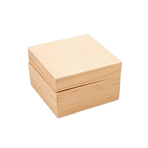 Ukrasite vlastiti drveni kvadratni sitni kutiju, dječji zanati, zanatski za djecu, idealan dan