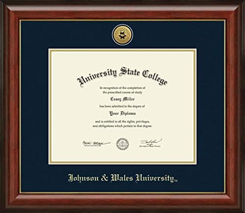 Johnson & Wales Univerziteta u Rhode Island-zvanično licencirani-Bachelor - zlatni medaljon Diploma Frame-veličina