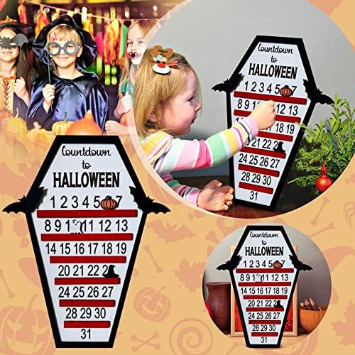 Odbrojavanje Halloween Coffin kalendar Halloween House obliku odbrojavanje kalendar rezanje trodimenzionalne ukras Bat DIY Halloween odbrojavanje kalendar Kalendar Journal