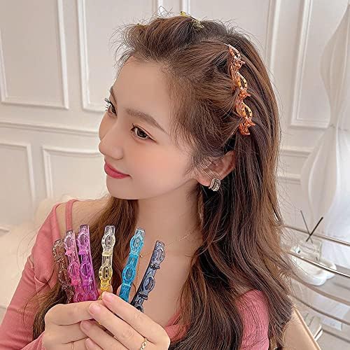 Houchu pletenica bočna isječka slatka jednostavan korejski stil mliječ za kosu za kosu za drizure dječji modni dizajn Završen patka