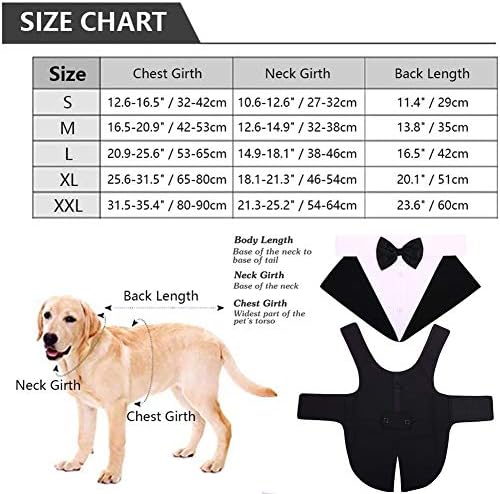 Idomik pas tuxedo odijelo za male srednje velike pse, formalni pas tuxedo vest sa odvojivim kravate