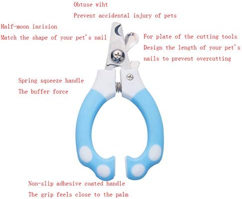 N / C Moderan trimer za pseće nokte od nerđajućeg čelika, zaštita za otključavanje, neklizajuća ručka, brzi