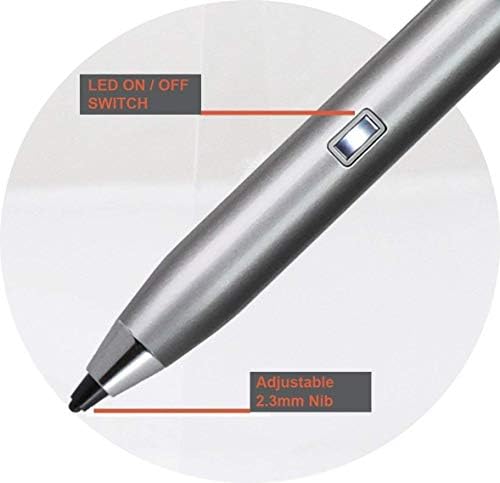 Bronel Silver Mini Fine Point digitalni aktivni olovka Stylus kompatibilna sa Dell Latitude 13 3301