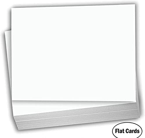 Hamilco bijeli karton debeli papir - 4 x 6 prazna teška težina 120 lb coftoviranica - 100 paketa