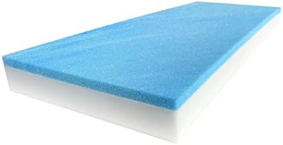 Foamrush 6 x 24 x 72 Cool gel memorijska pjenasta rebrasta za zamjenu jastuka Srednja tvrtka proizvedena