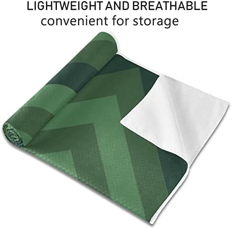 Linijski plat-zeleni-plavi Yoga ručnik Yoga Mat ručnik