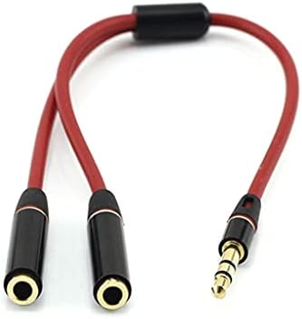 XXXDXDP utičnica za slušalice 3.5 mm Stereo Audio y-tip razdjelnik 2 ženski na 1 muški mikrofonski adapter