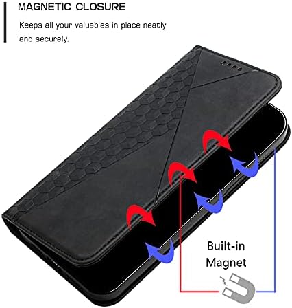 Mavis's Diary Galaxy A14 5G torbica za novčanik, magnetna kožna Folio Navlaka za Samsung Galaxy A14 5G preklopna futrola sa postoljem za držač kartice, geometrijska reljefna Retro futrola za muškarce i žene