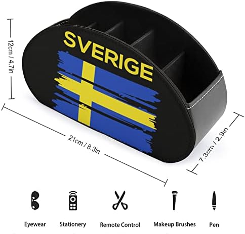 Sverige Švedska Švedska Zastava daljinsko upravljanje kutija za skladištenje multifunkcionalni PU kožni