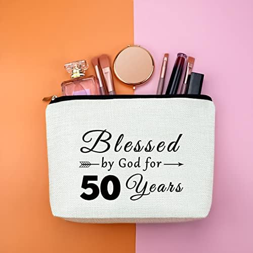 Vjerski pokloni za 50. rođendan za žene Christian Makeup Bag 1973 rođendanski pokloni za prijatelje vjerski