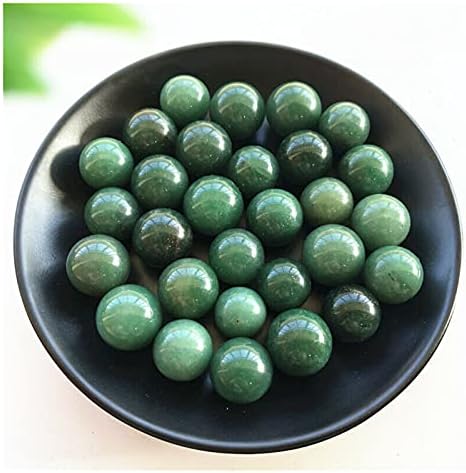 Laaadid XN216 1pc 15-18mm Natural Green Aventurine Crystal Sphere Ball Bealing Diy Craft Dekoracija