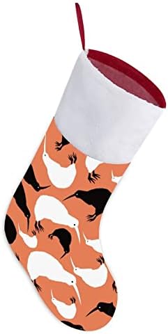 Kivi ptice božićne čarape čarape s plišanim kaminom visi za Xmas Tree Decor Decor