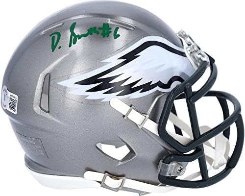 DeVonta Smith Philadelphia Eagles S Autogramom Riddell Flash Mini Kaciga-Autogramom Koledž Mini Šlemovi