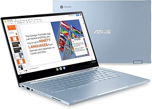 Asus najnoviji Flip 2-u-1 14 FHD ekran osetljiv na dodir Chromebook Laptop, Intel Core m3-8100Y, 128GB prostor,