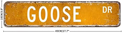 Aroggeld Goose Sign Goose Poklon Goose Decor Goose Lover Metal Sign Custom Street Sign Retro Shabby