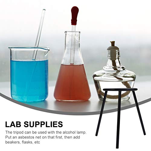 VILLCASE 2pcs plamenik Stativa za alkoholnu lampu stalak za podršku Iron Lab Supplies naučni materijal