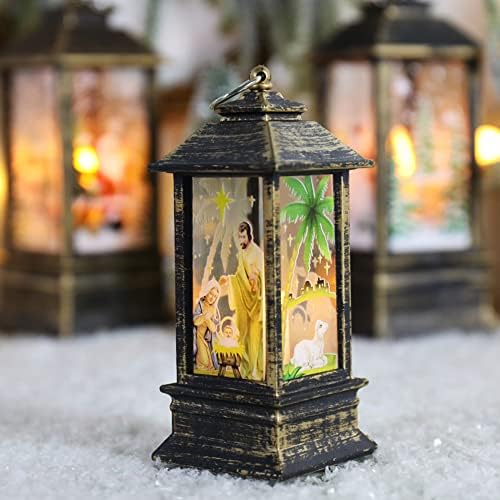 Božić svijeća LED ukras viseća lampa Ornament za dom Patio odmor viseća LED noćno svjetlo sa kukom Božić