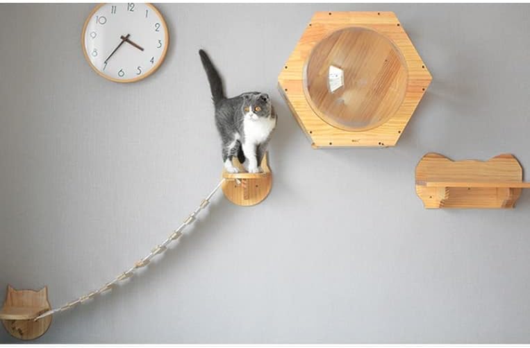 CXDTBH DIY zidni penjački okvir za mačke mačka Drvo mačka igračka svemirska kapsula za igru kuća pećina