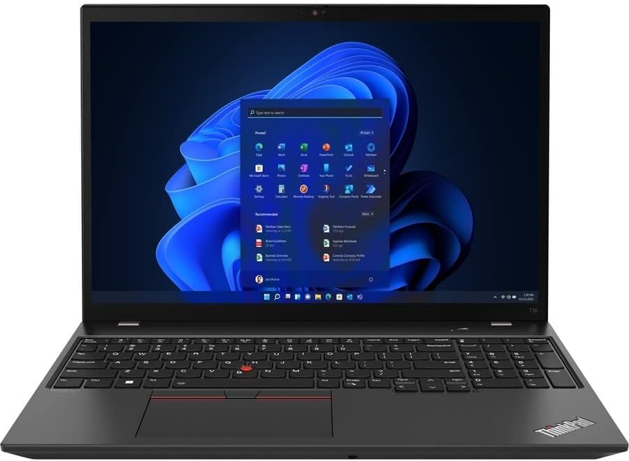 Lenovo ThinkPad T16 Gen 1 21ch0004us 16 Notebook - WUXGA - 1920 x 1200 - AMD Ryzen 5 PRO 6650U