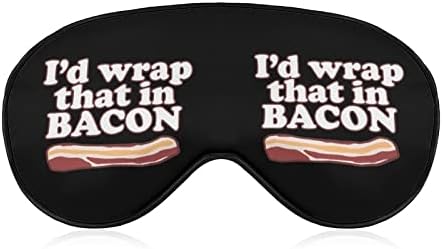 Bacon meso maska ​​za spavanje za spavanje s podesivim blokovima kaiševe svijetlog noćnog zatvarača za putovanja za spavanje joge nap-ja
