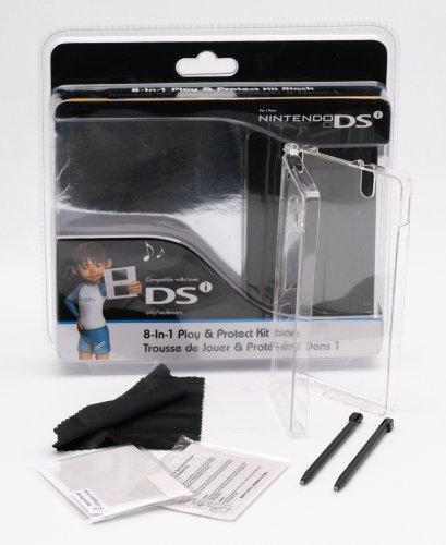 8-u-1 predstava & Protect Kit-Crna za DSi