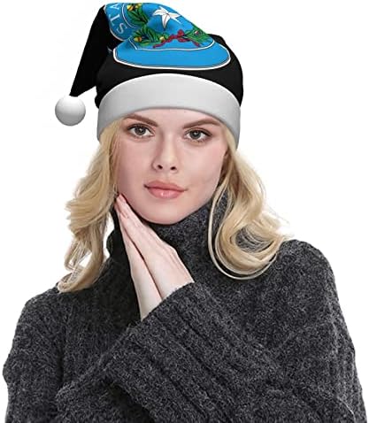 CXXYJYJ pečat države Teksas Božićni šešir Muški ženski šešir za performanse Unisex vilenjački šešir za