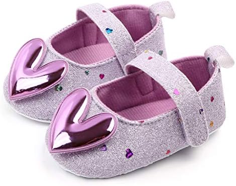 Dojenčad za djevojke princeze u obliku srca u zatvorenom meku jediniče hodanje cipele za zabavu PREVALKER CRIB cipele od 0-15 meseci