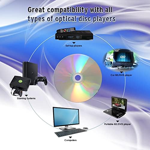 PLEXDISC DVD-R 4,7 GB 16x 2X Mediji za snimanje Srebrni gornji diskovi - 100pk kutija za torte 632-115-BX,