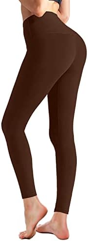 Visoke vuke za žene - bez viketa - kontrole trbuške boje Yoga hlače meka vježbanje trčanje nogu