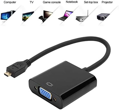 Youthink Computer PriborPriperhery, Micro HDMI do VGA video pretvarača Adapter 1080p za maline PI 4B sa funkcijom
