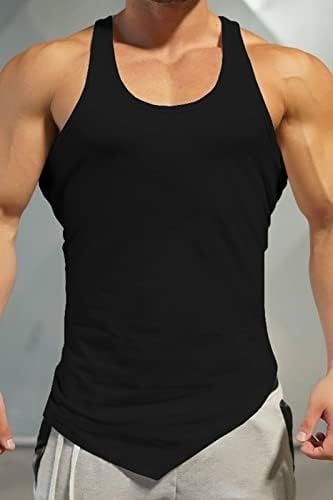 Jauop Termperi za vježbanje za muškarce Crew vrat mišićne vježbe bez rukava Casual Sport Vest Faith Gym majica