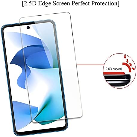3pack Zaštita ekrana za Blu F91 5G HD Film od kaljenog stakla [9h tvrdoća][bez mjehurića] [dokaz razbijanja] [protiv otiska prsta] [jednostavna instalacija] staklo za zaštitu ekrana kompatibilno sa Blu F91 5G