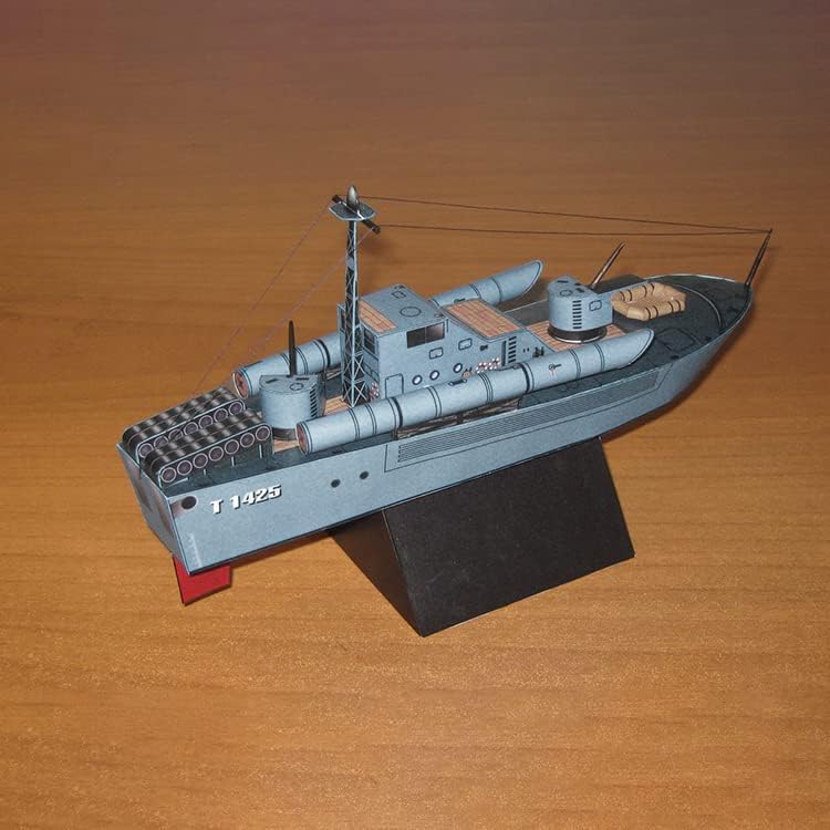 TECKEEN 1: 150 papir ruski T-1425 model torpednog čamca simulacija borbeni brod model izložbe vojne