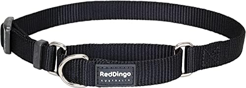 Crveni Dingo Classic Martingale ovratnik za pse, mali, crni