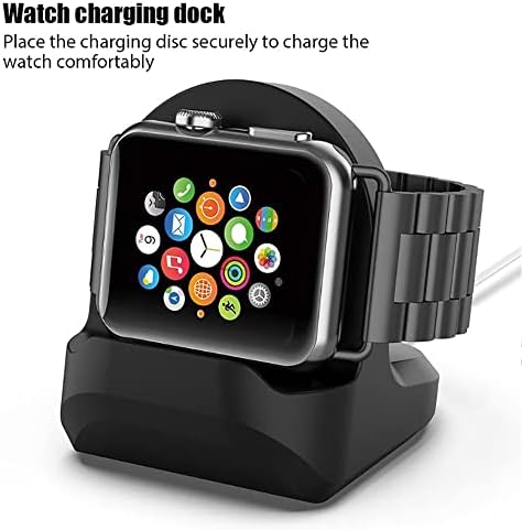 Silikonski nosač stanice za štand za Apple Watch seriju 7/6 / SE / 5/4/3/2/1, kabl za punjač