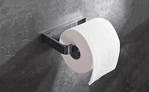 Flybath set za kupatilo - kvadratni ručnik za ručnik i toaletni držač papira Čvrsti mesingani