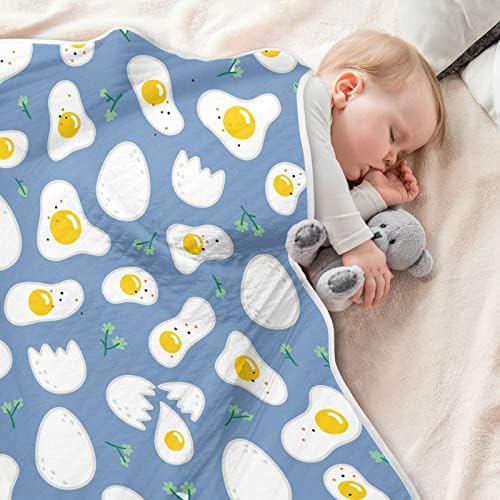 Swaddle pokrivane pokrivače od jajeta za novorođenčad, primanje pokrivača, lagana mekana prekrivačica za krevetić, kolica, raketa, 30x40 u, plavoj boji