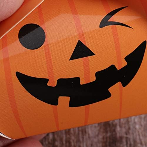Halloween Domaći ukrasi, 10pcs prijenosni Halloween Candy kutije za kekseva za kekseve bundeve uzorak papir CANDY CONTERER DIY poklon kutija Slatka kućišta
