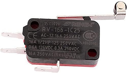 XIANGBINXUAN Micro prekidači 5 kom RV-166-1c25 mikro granični prekidač Tip aktuatora sa dugim