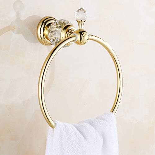 Kuka za evropsku stilu na zidu luksuzni kristalni mesingani držač za papir zlatni kupatilo visi